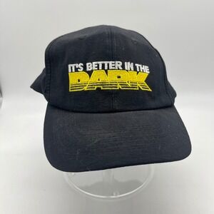 Vintage Myers's Original Dark Rum Black Baseball Cap Better in the Dark  Hat 90s